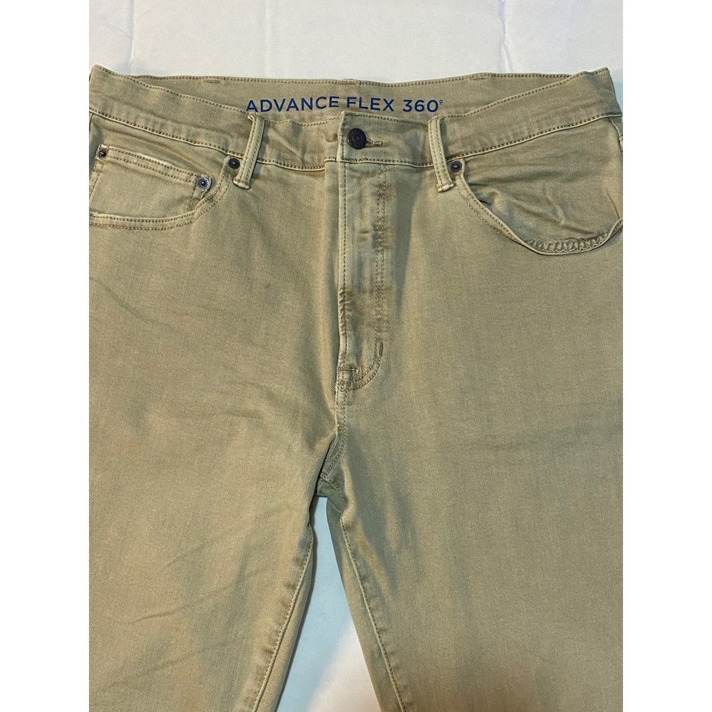 Arizona Jean Co Advance Flex 360 Men's Tan Slim Fit Jeans 38x34 Casual Comfort - Picture 4 of 7